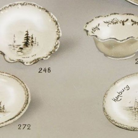Miniature bowls thrown manually